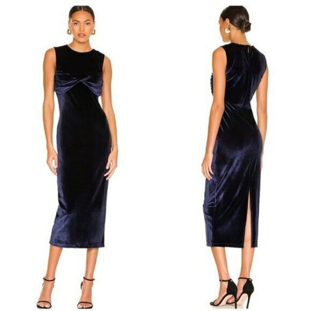 House of Harlow 1960 xREVOLVE Bergamo Midi Dress - Navy Blue